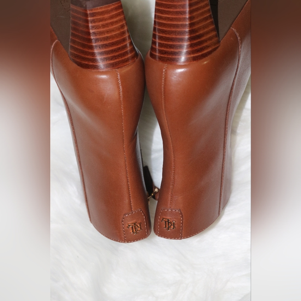 Lauren Ralph Lauren Willa (Deep Saddle Tan) Women's Shoes-Size 5 - Picture 6 of 14